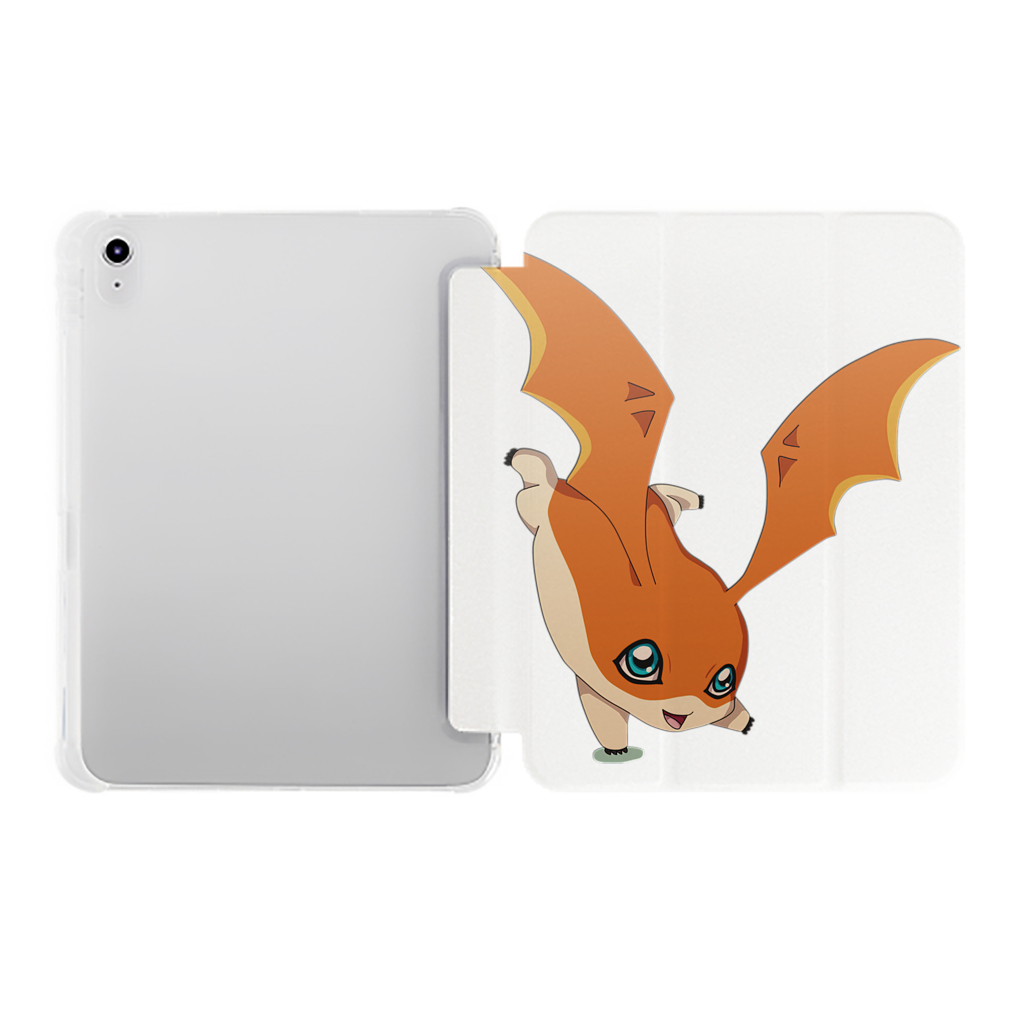 （画像用） Digimon デジタルモンスター/デジモン IPad ケース ペン収納付き 三つ折りスタンド PUレザー×シリコン 対応機種9.5/10.5/10.9インチ